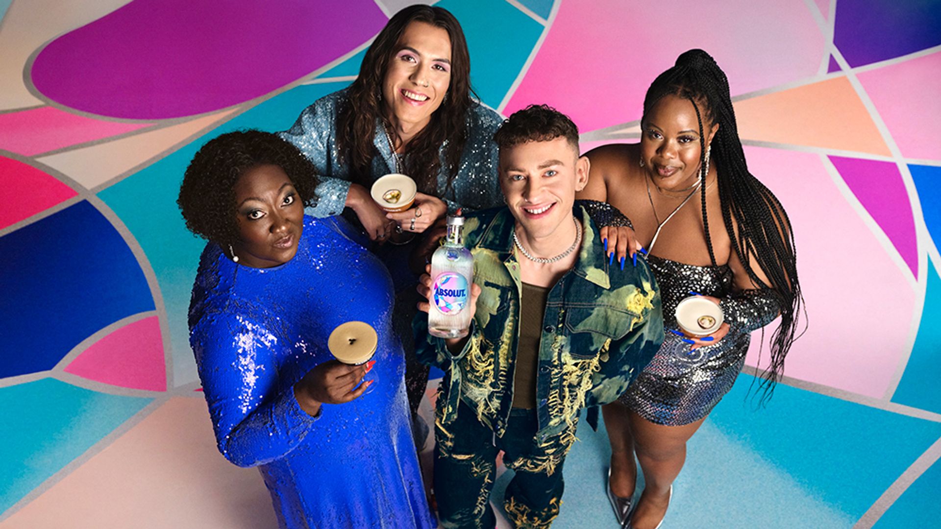 Olly Alexander standing with Lady Phyll, ShayShay and Trina Nicole