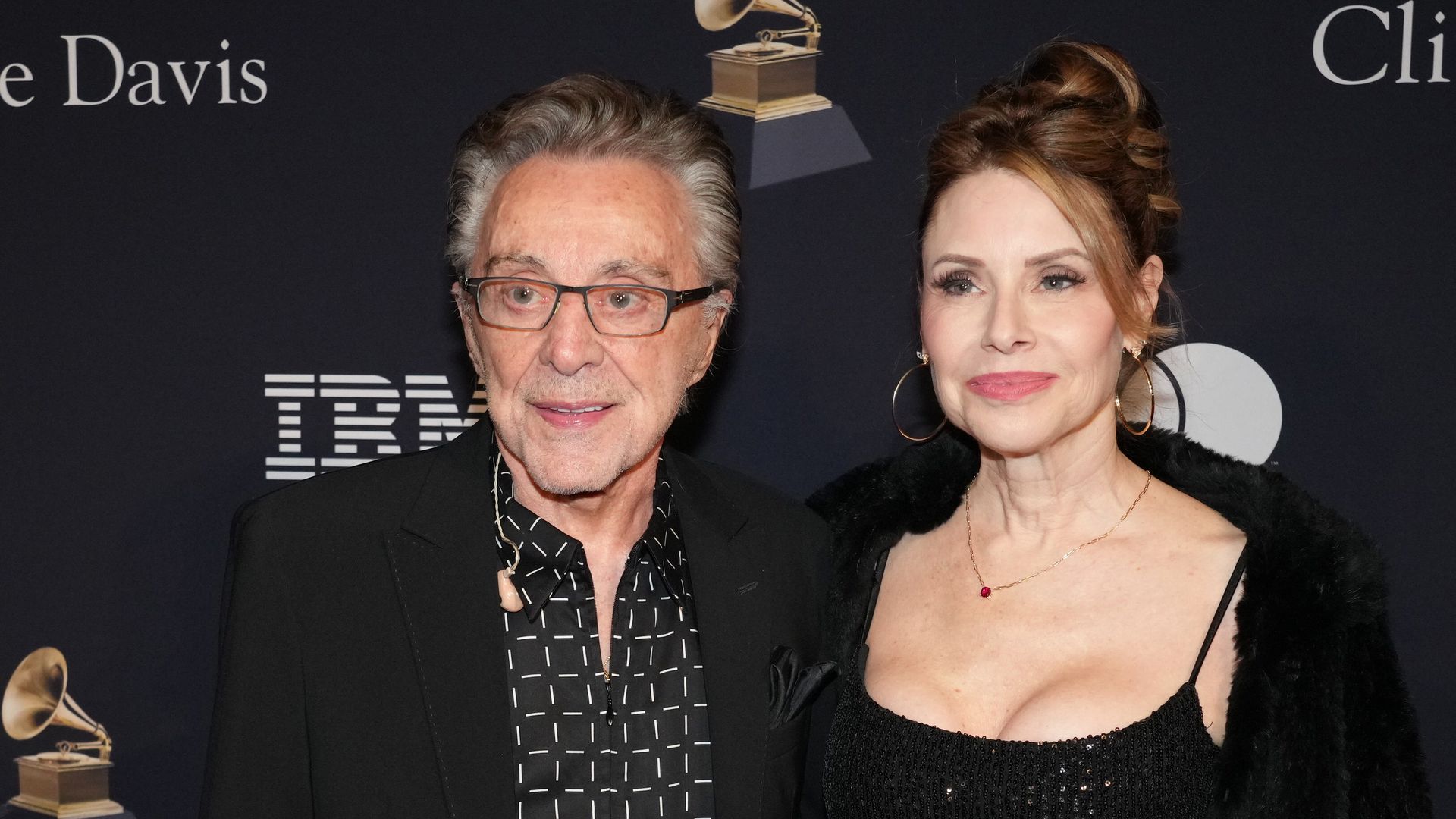 Frankie Valli and Jackie Jacobs attend the Pre-GRAMMY Gala & GRAMMY Salute To Industry Icons Honoring Julie Greenwald & Craig Kallman at The Beverly Hilton on February 04, 2023 in Beverly Hills, California