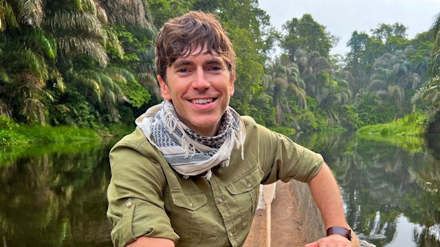 Simon Reeve in the Congo rainforest in Wilderness with Simon Reeve