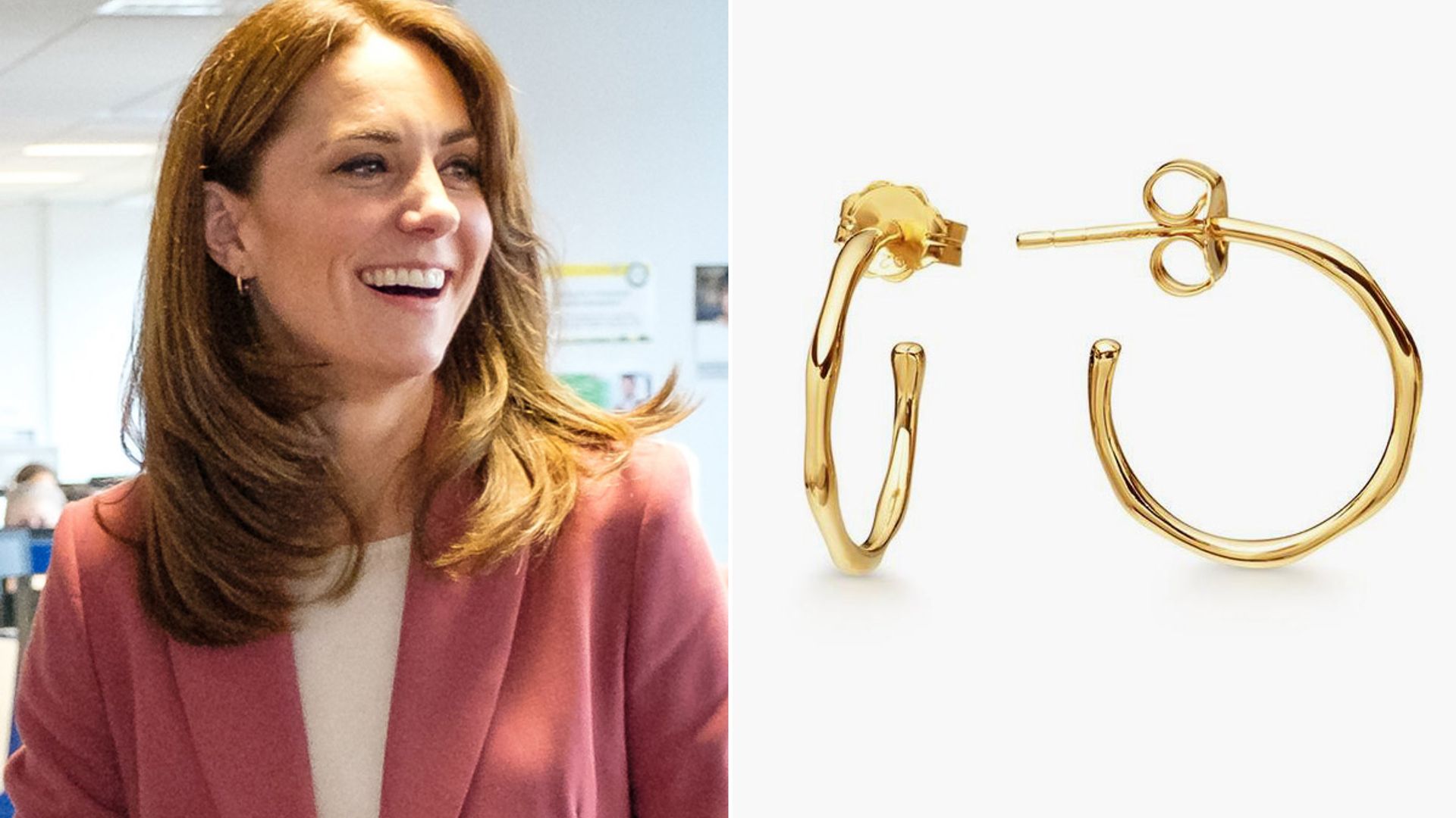 Kate Middleton's gold hoop earrings are much more affordable than you think