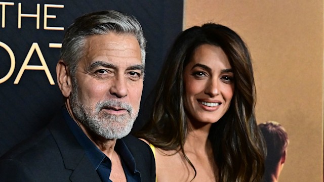 US actor George Clooney and his wife Lebanese-British barrister Amal Clooney attend the LA premiere of Amazon MGM Studios' "The Boys in the boat" at the Samuel Goldwyn theatre in Beverly Hills, California, December 11, 2023.