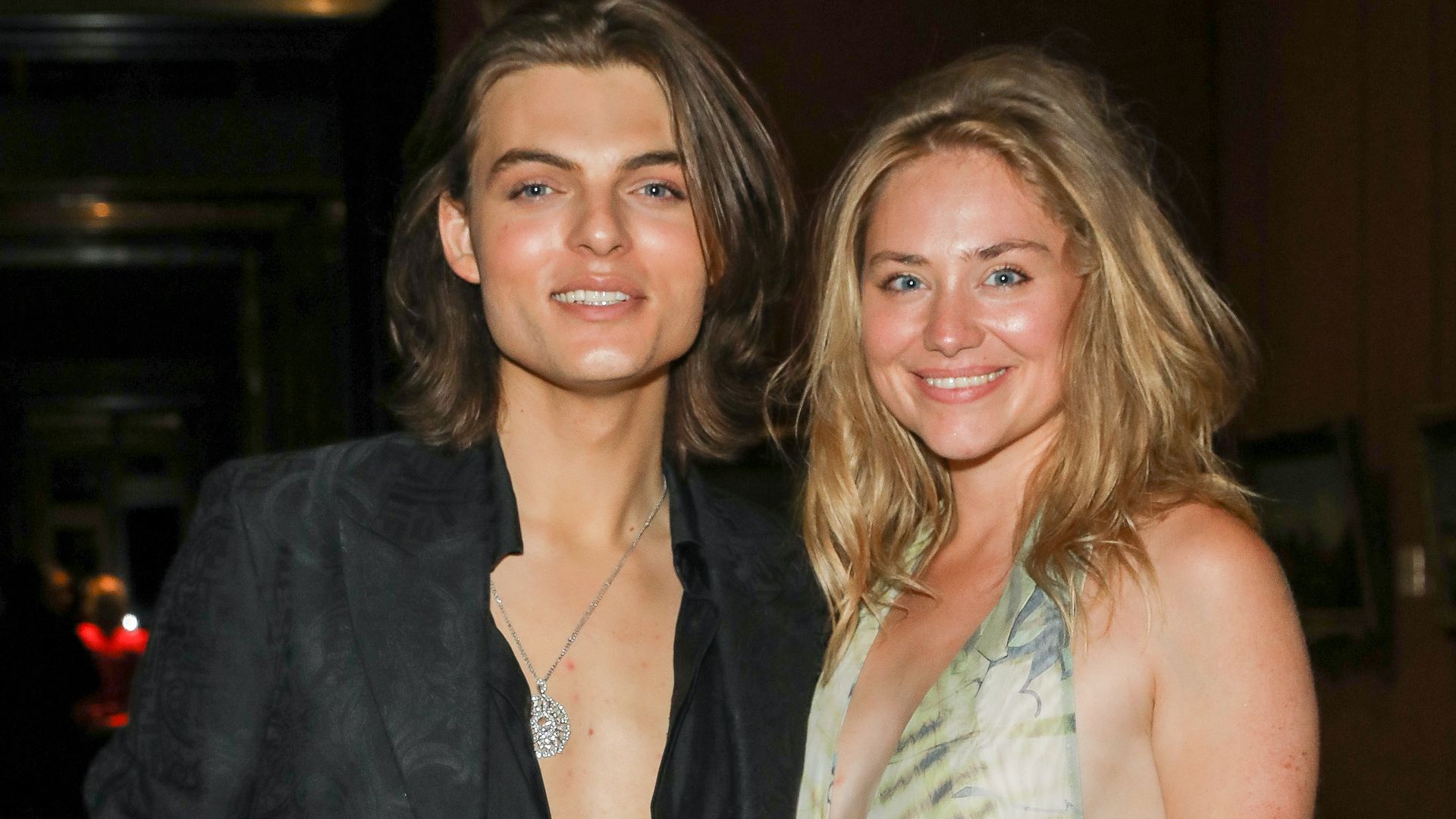Elizabeth Hurley's lookalike son steps out with friend who bears ...