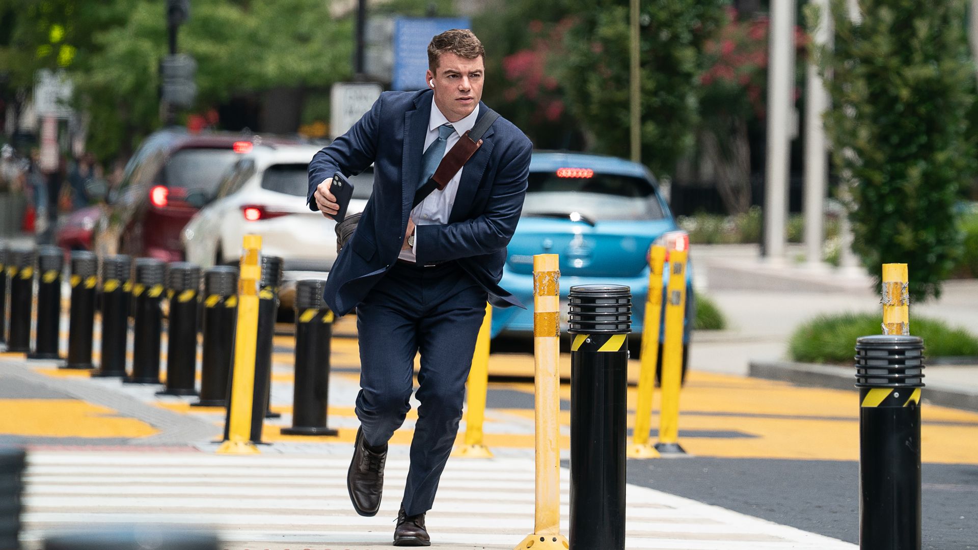 Gabriel Basso as Deputy National Security Advisor Jake Baerington in A House of Dynamite