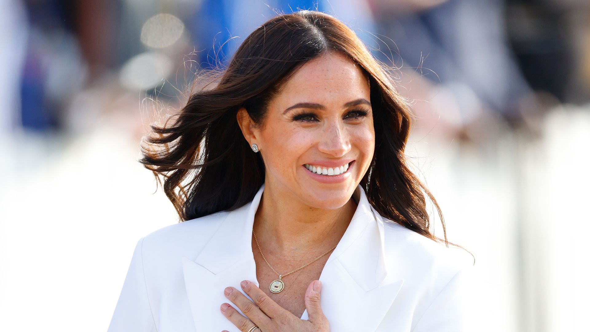 THE HAGUE, NETHERLANDS - APRIL 15: (EMBARGOED FOR PUBLICATION IN UK NEWSPAPERS UNTIL 24 HOURS AFTER CREATE DATE AND TIME) Meghan, Duchess of Sussex attends an Invictus Games Friends and Family reception hosted by the City of The Hague and the Dutch Ministry of Defence at Zuiderpark on April 15, 2022 in The Hague, Netherlands. (Photo by Max Mumby/Indigo/Getty Images)
