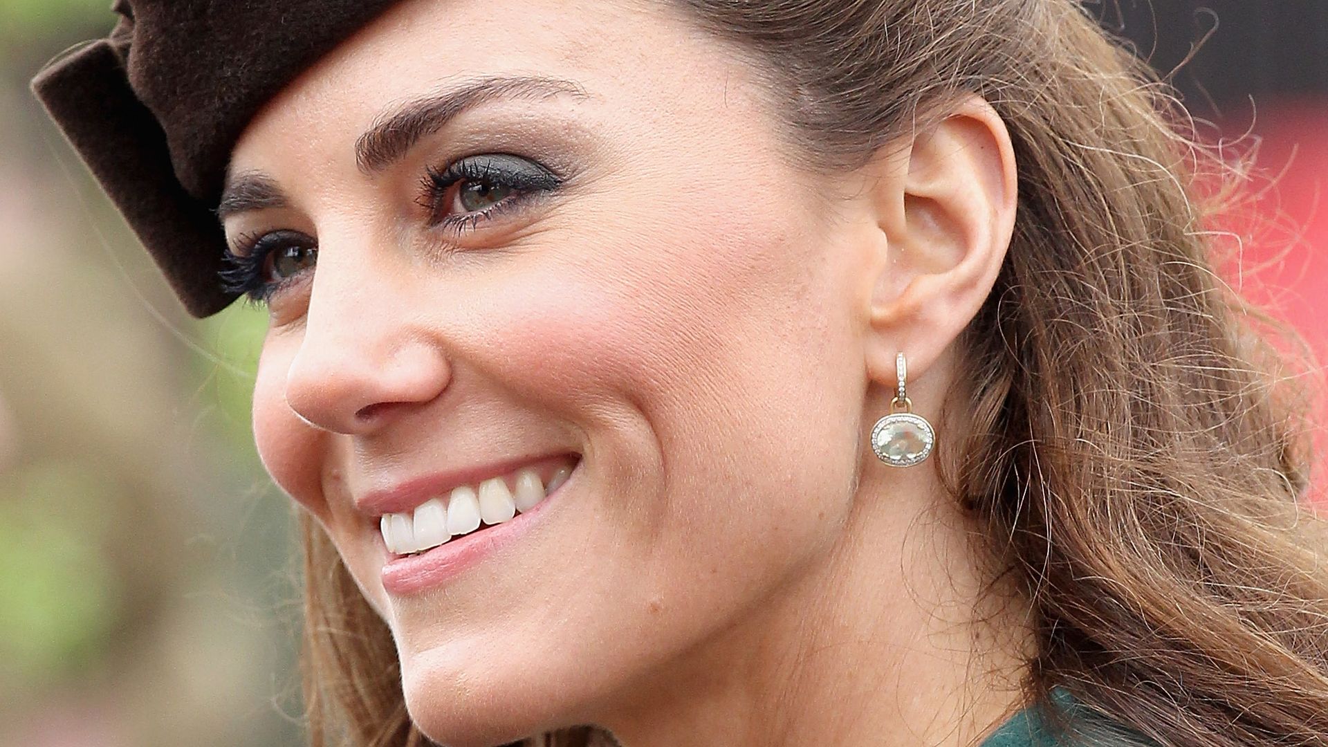 Kate Middleton, the Princess of Wales takes part in a St Patrick's Day parade as she visits Aldershot Barracks on St Patrick's Day on March 17, 2012 in Aldershot, England. 