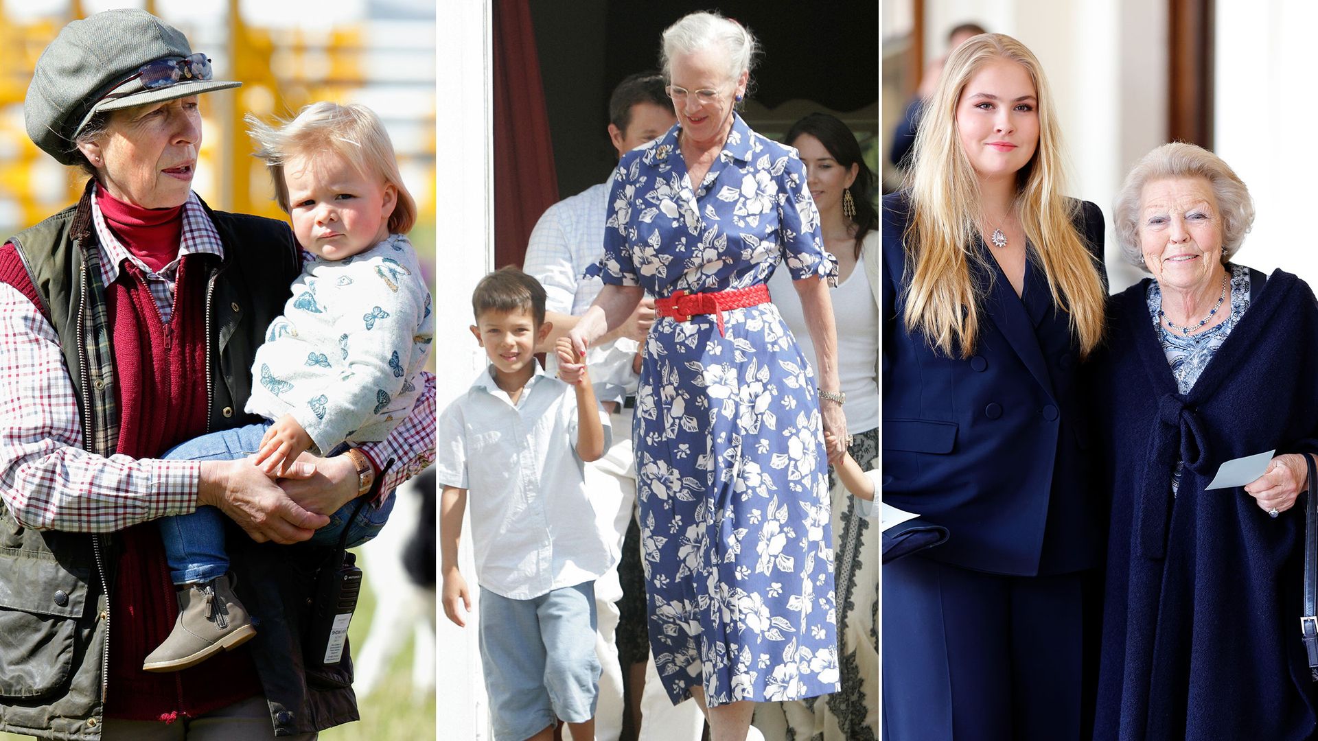 Royal grandmothers - Princess Anne, Queen Margrethe and Princess Beatrix