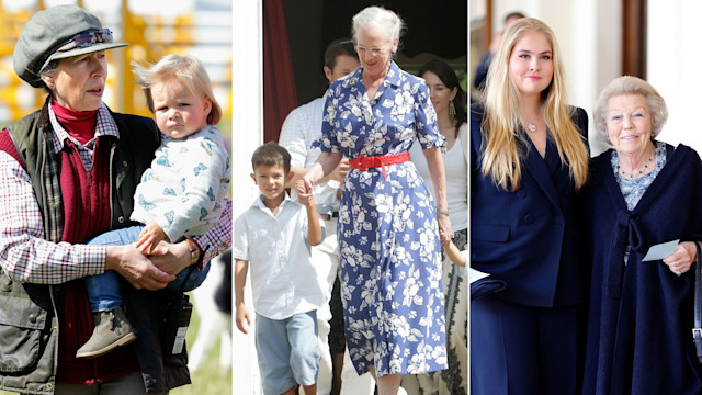 Royal grandmothers - Princess Anne, Queen Margrethe and Princess Beatrix