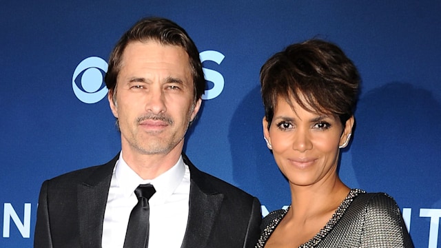 Olivier Martinez and Halle Berry attend the premiere of "Extant" on June 16, 2014 in Los Angeles