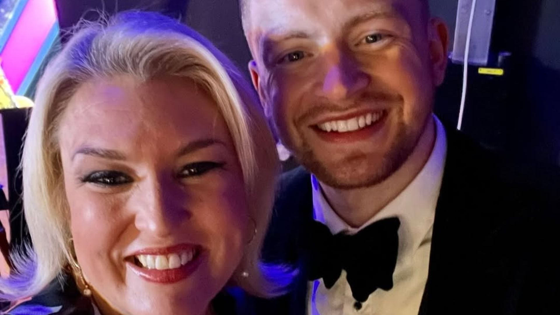 Sara Davies and Adam Peaty