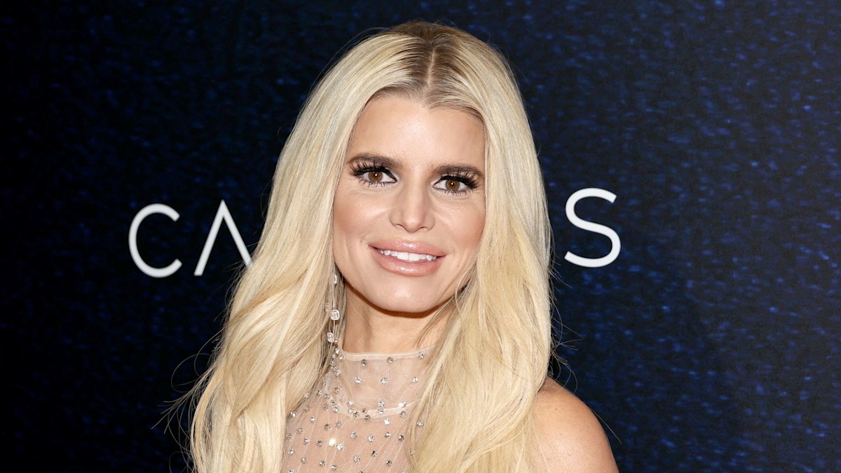 Jessica Simpson showcases stunning darker hair transformation in see-through dress