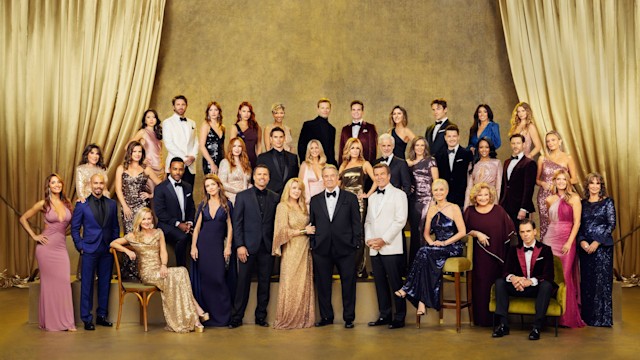 The 2022 Cast from the CBS original daytime series THE YOUNG AND THE RESTLESS, pictured: (Clockwise) Christel Khalil, Kate Linder, Bryton James, Melissa Claire Egan, Kelsey Wang, Conner Floyd, Cait Fairbanks, Courtney Hope, Brytni Sarpy, X, Greg Rikaart, Elizabeth Hendrikson, Rory Gibson, Zuleyka Silver, Allison Lanier, Melissa Ordway, Jess Walton, Michelle Stafford, Jason Thompson, Beth Maitland, Eileen Davidson, Peter Bergman, Eric Braeden, Melody Thomas Scott, Joshua Morrow, Amelia Heinle, Sharon Case, Sean Dominic, Camryn Grimes, Mark Grossman, Lauralee Bell, Tracey Bregman, Christian Jules LeBlanc, Susan Walters, Michael Mealor, Michael Morgan, Michael Graziadei.
(Photo by Sonja Flemming/CBS via Getty Images)
