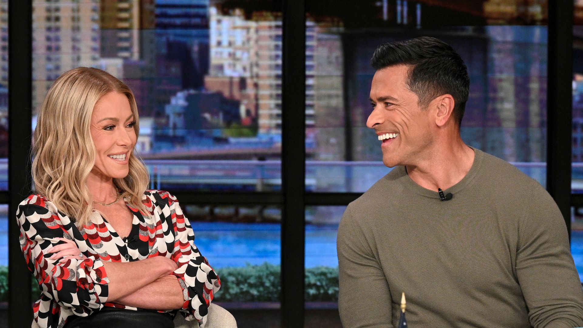 LIVE WITH KELLY AND MARK - Kelly Ripa and Mark Consuelos co-host "Live with Kelly and Mark", featuring guests Meghann Fahy, Hayley Atwell and performance by LOCASH with coverage airing on Monday May 19, 2025. Live with Kelly and Mark airs weekdays on ABC. KELLY RIPA, MARK CONSUELOS