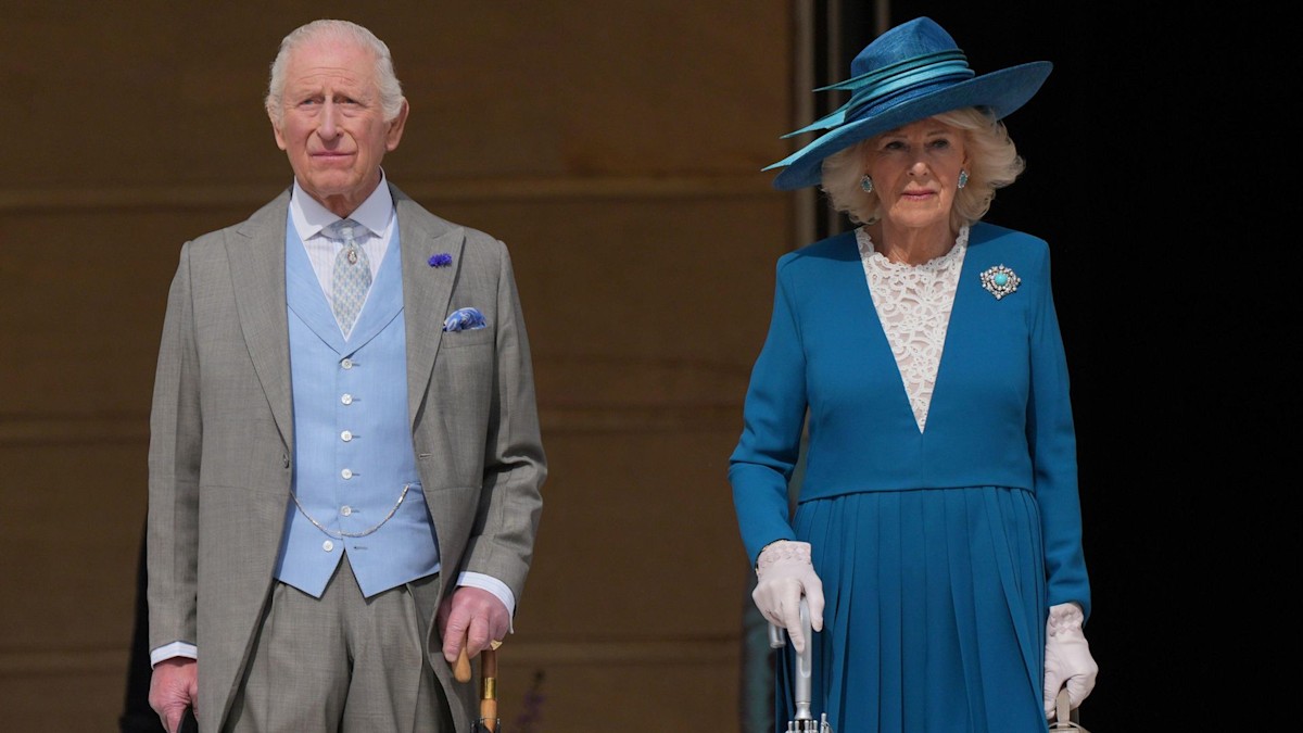 King Charles opens doors to private home for first palace garden party of the year - best photos