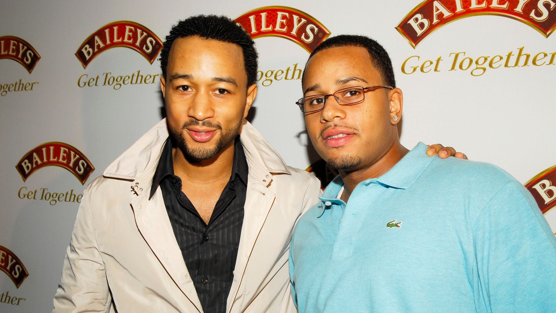 John Legend with his brother Vaughn Anthony