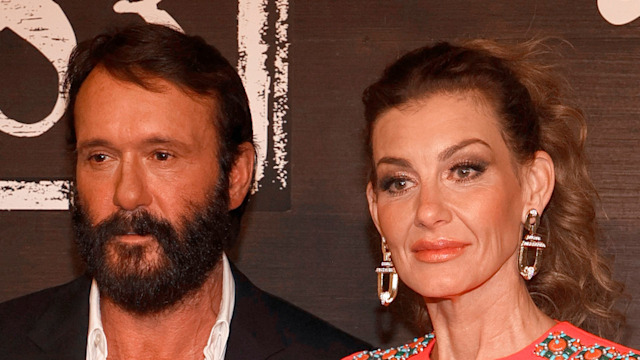 Tim McGraw and Faith Hill attend the world premiere of "1883" at Encore Beach Club at Wynn Las Vegas on December 11, 2021 in Las Vegas, Nevada