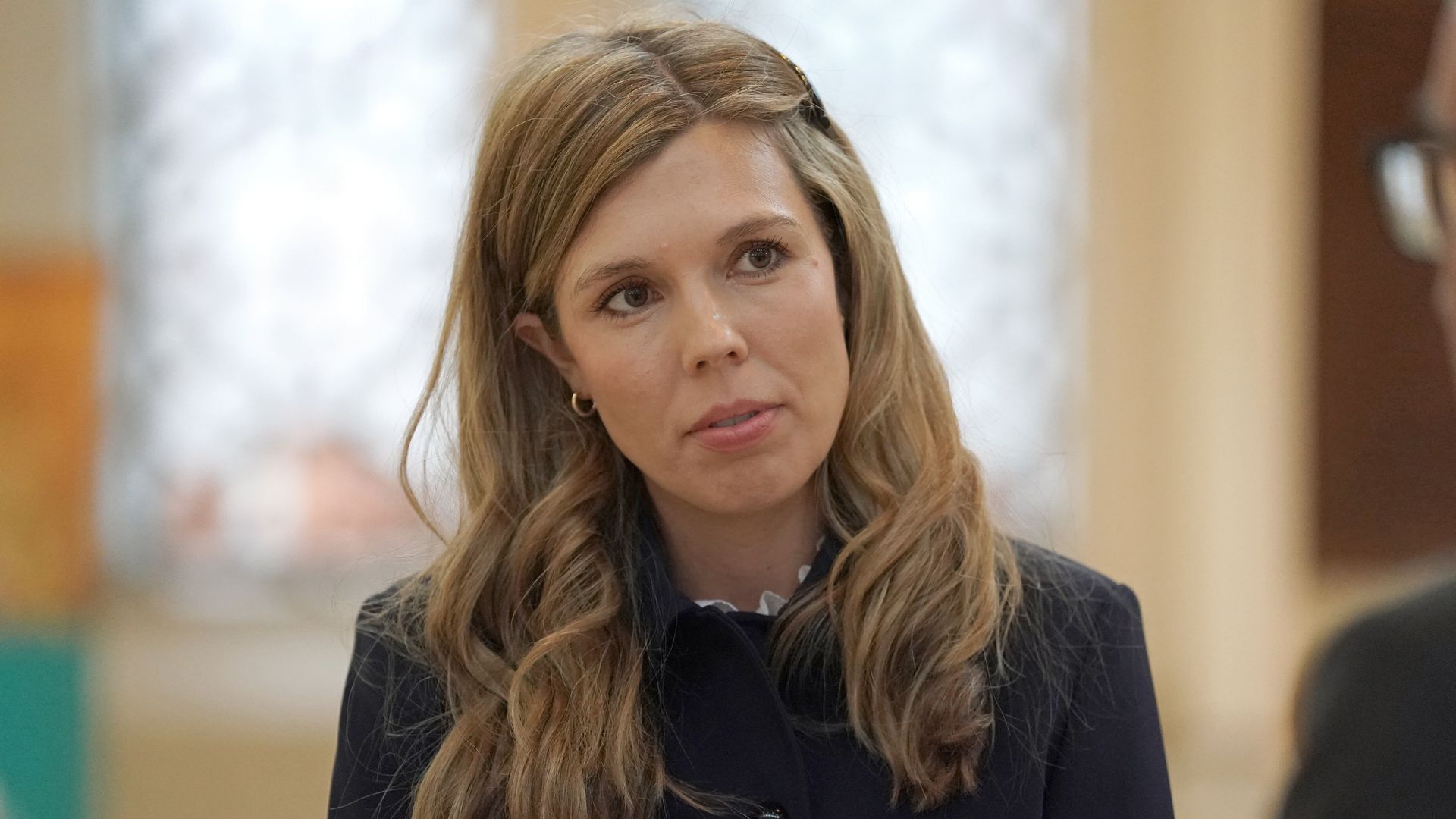 Carrie Johnson in Westminster, London, for the launch of a campaign to prevent release of Robert Brown