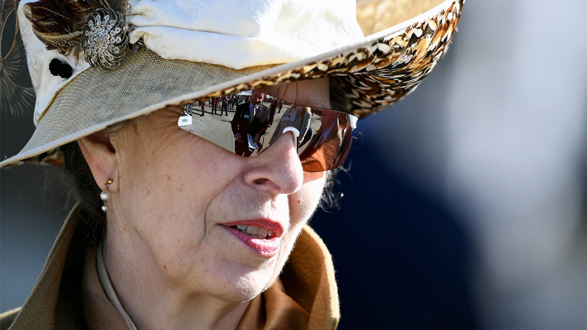 princess anne hat and sunglasses