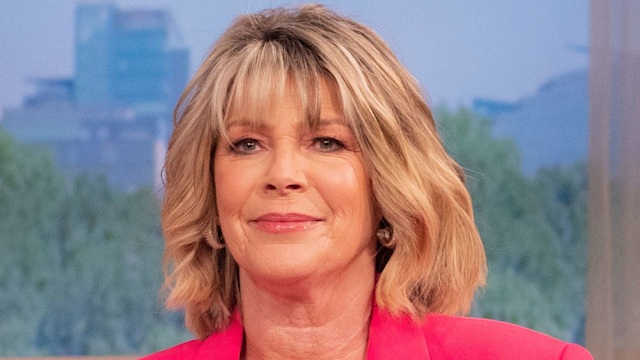 Ruth Langsford wearing pink blazer on This Morning 