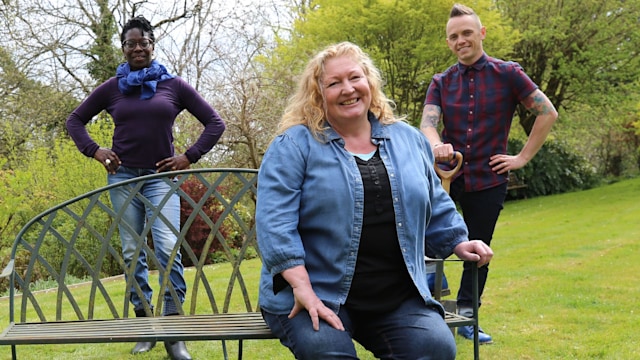 Chris Hull, Flo Headlam, Charlie Dimmock, Lee Burkhill on Garden Rescue