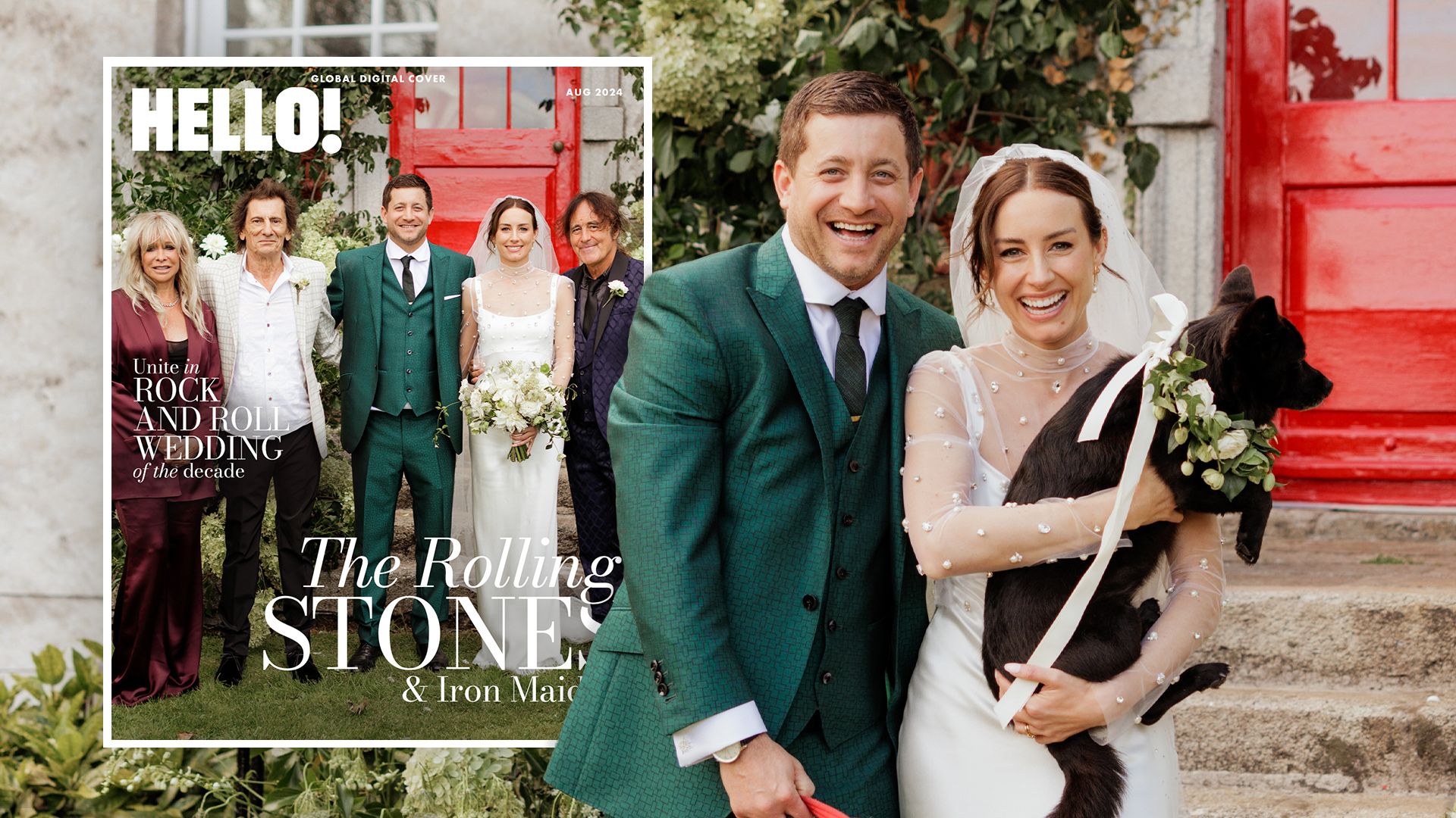 Exclusive: Ronnie Wood's son Tyrone marries Steve Harris' daughter Faye in rock and roll wedding in Ireland