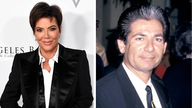 Split photo of Kris Jenner and Robert Kardashian Sr.