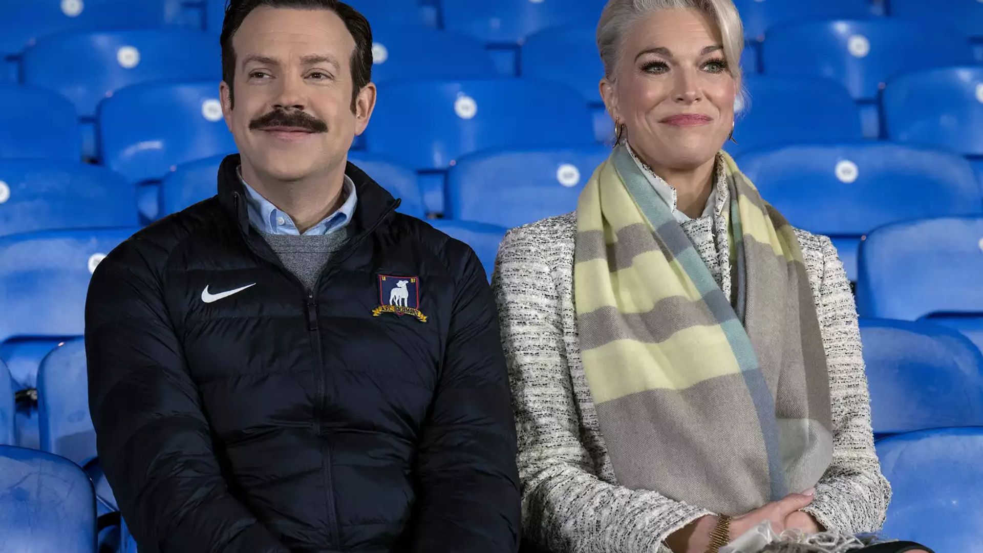 Jason Sudeikis reunites with Hannah Waddingham for emotional moment - see the video
