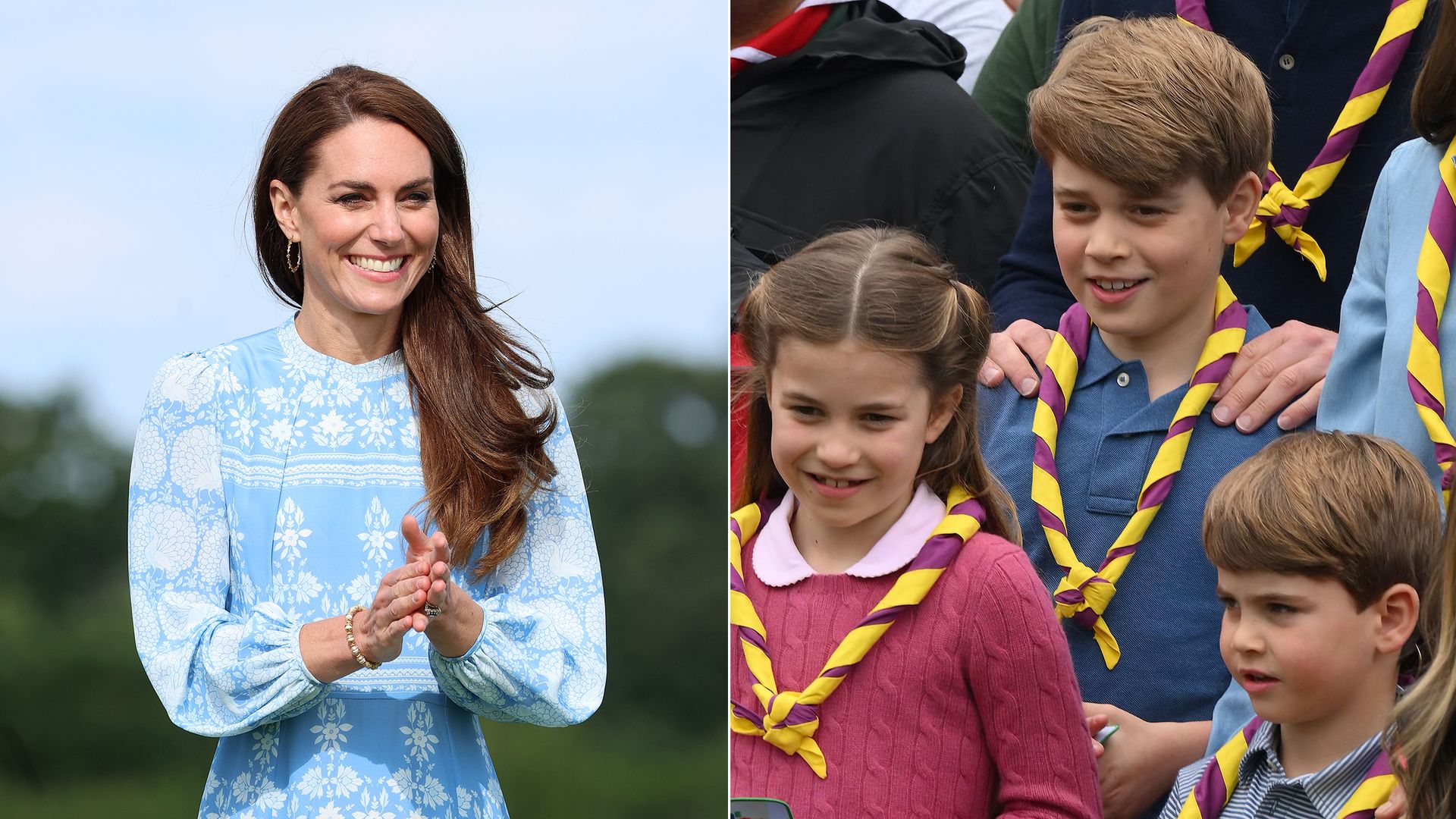 Kate shared portraits drawn by her children