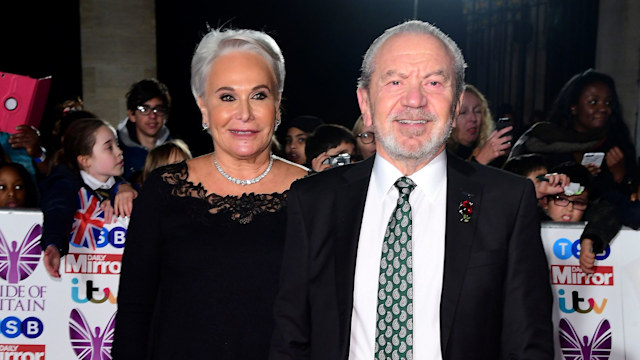 Alan Sugar and wife Ann Simons attending The Pride of Britain Awards 2017, at Grosvenor House, Park Street, London