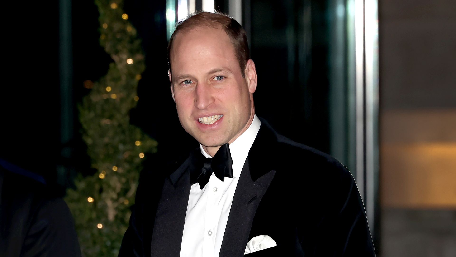 Prince William wearing a tuxedo