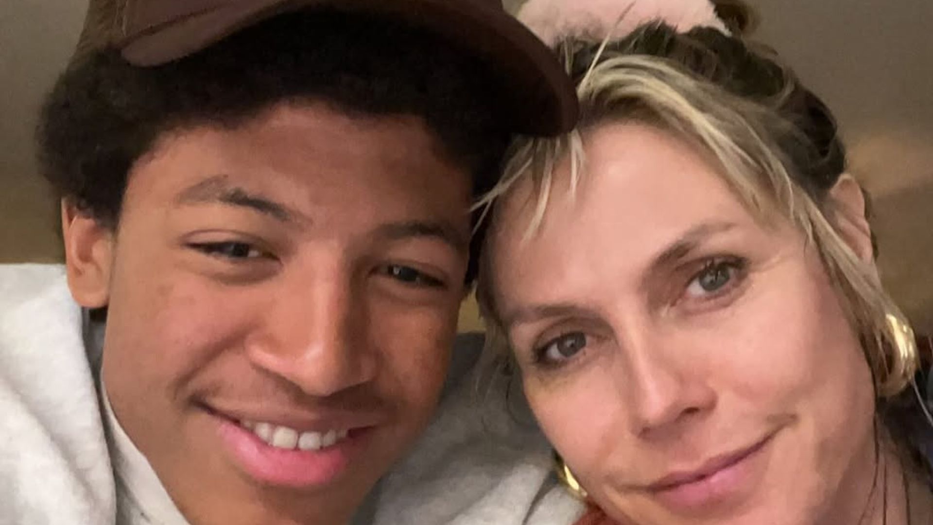 Heidi Klum and Henry Samuel pose for a selfie at home, shared on Instagram