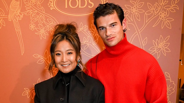 Ashley Park and Paul Forman attend an exclusive cocktail at the Tod's