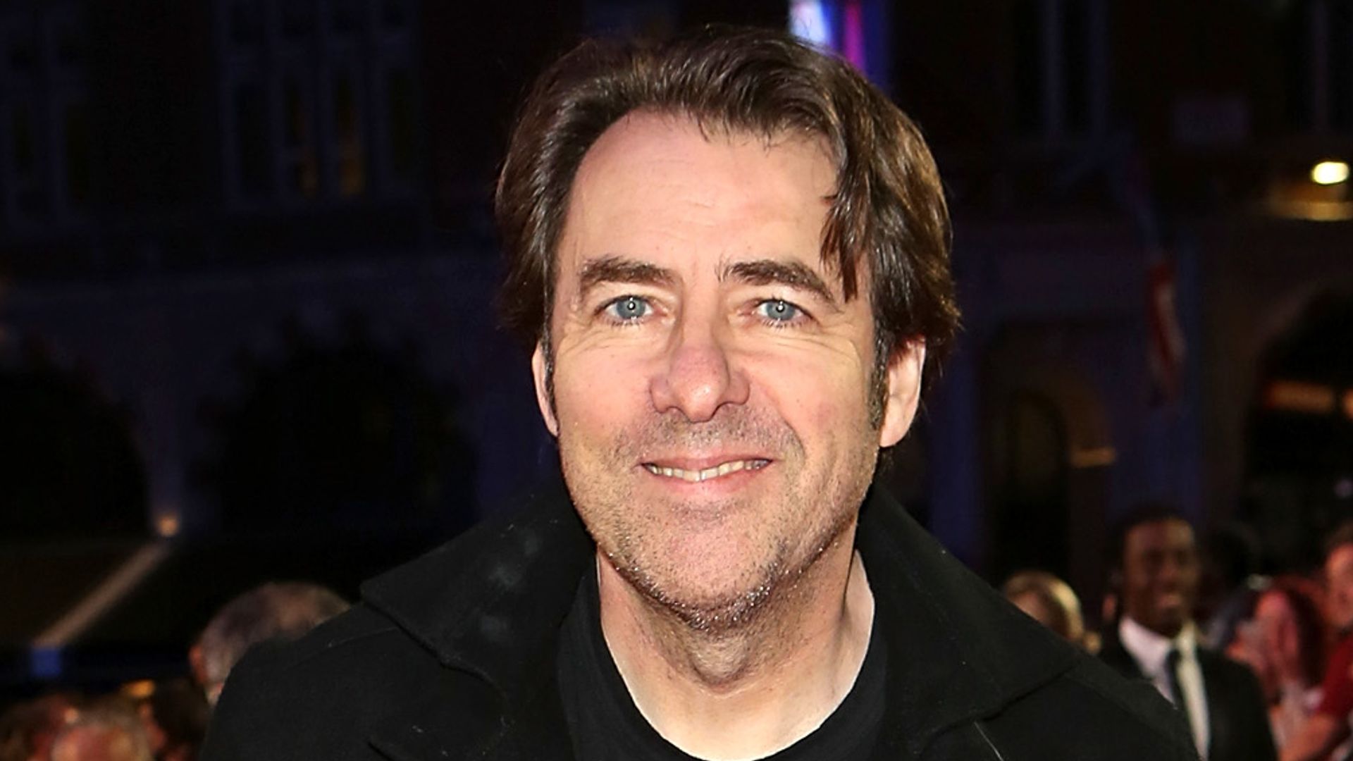 Jonathan Ross in a black outfit