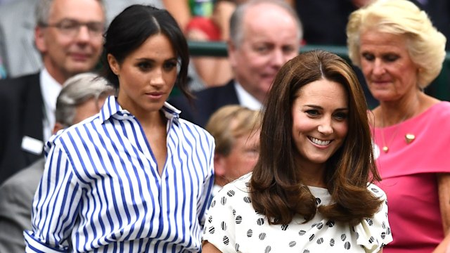 Meghan Markle and Kate Middleton attend day twelve of Wimbledon