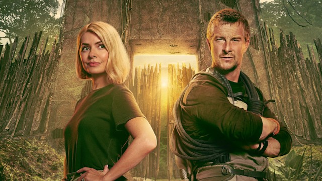 Holly Willoughby and Bear Grylls in Bear Hunt