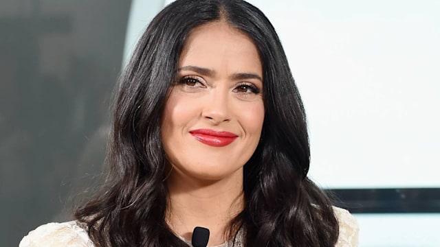 salma hayek baby bump photo