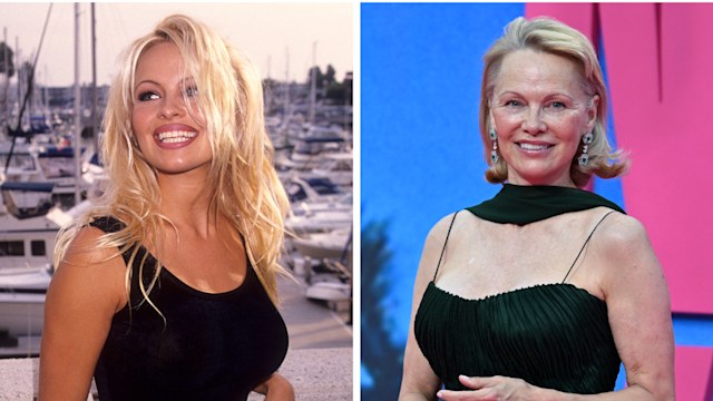 Pamela Anderson split image