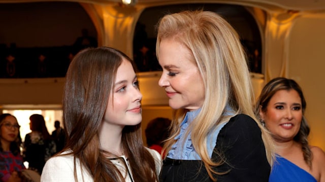 Nicole shares Faith and her older sister Sunday with husband Keith Urban