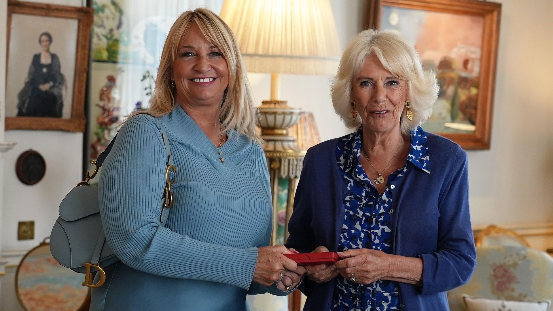 Deborah Mitchell and Queen Camilla