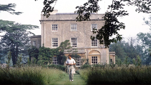 man walking in garden at highgrove 