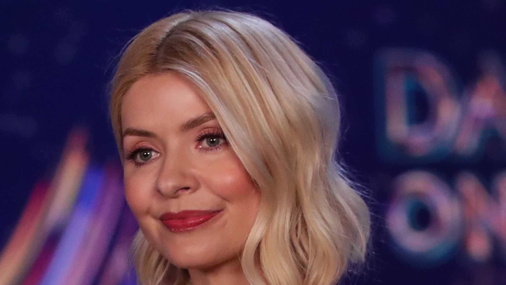 Holly Willoughby with blank expression