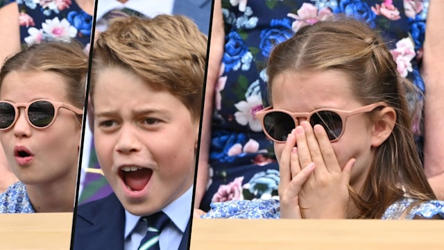 Prince George and Princess Charlotte's Wimbledon reactions
