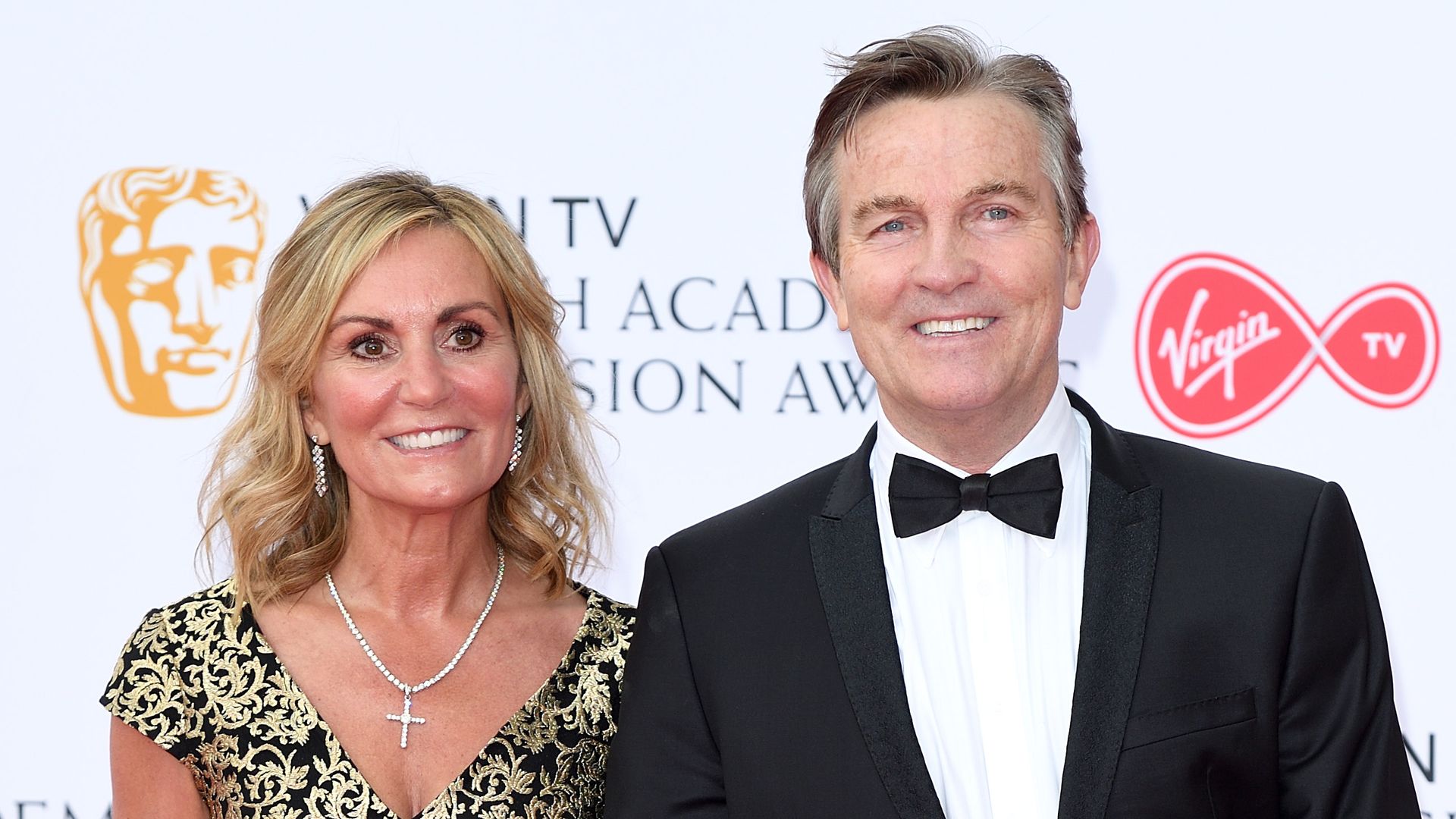 Donna Derby and Bradley Walsh standing together