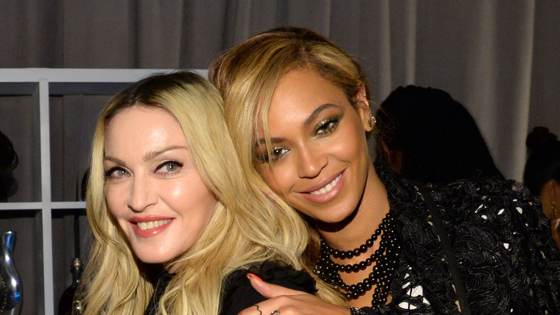 Madonna and Beyonce attend the Tidal launch event #TIDALforALL at Skylight at Moynihan Station on March 30, 2015 in New York City