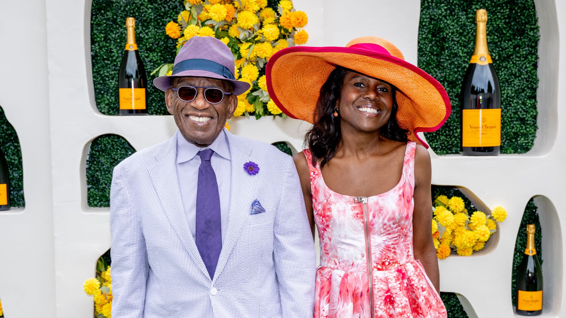 Al Roker and Deborah Roberts attends the 2023 Veuve Clicquot Polo Classic at Liberty State Park on June 03, 2023 in Jersey City, New Jersey