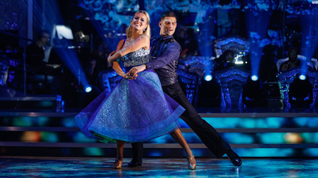 Tasha Ghouri dancing with Aljaz Skorjanec