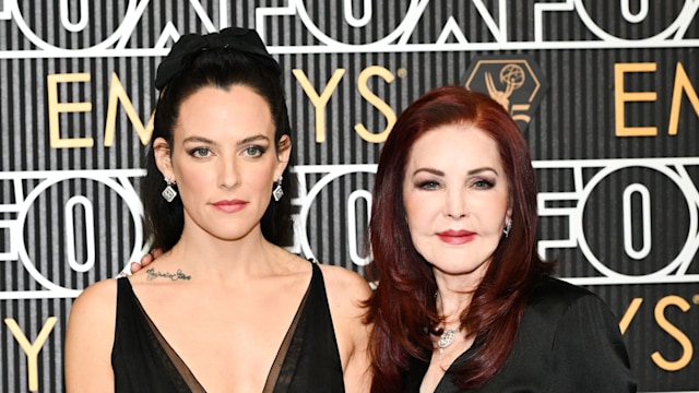 Riley Keough and Priscilla Presley at the 75th Primetime Emmy Awards in 2024