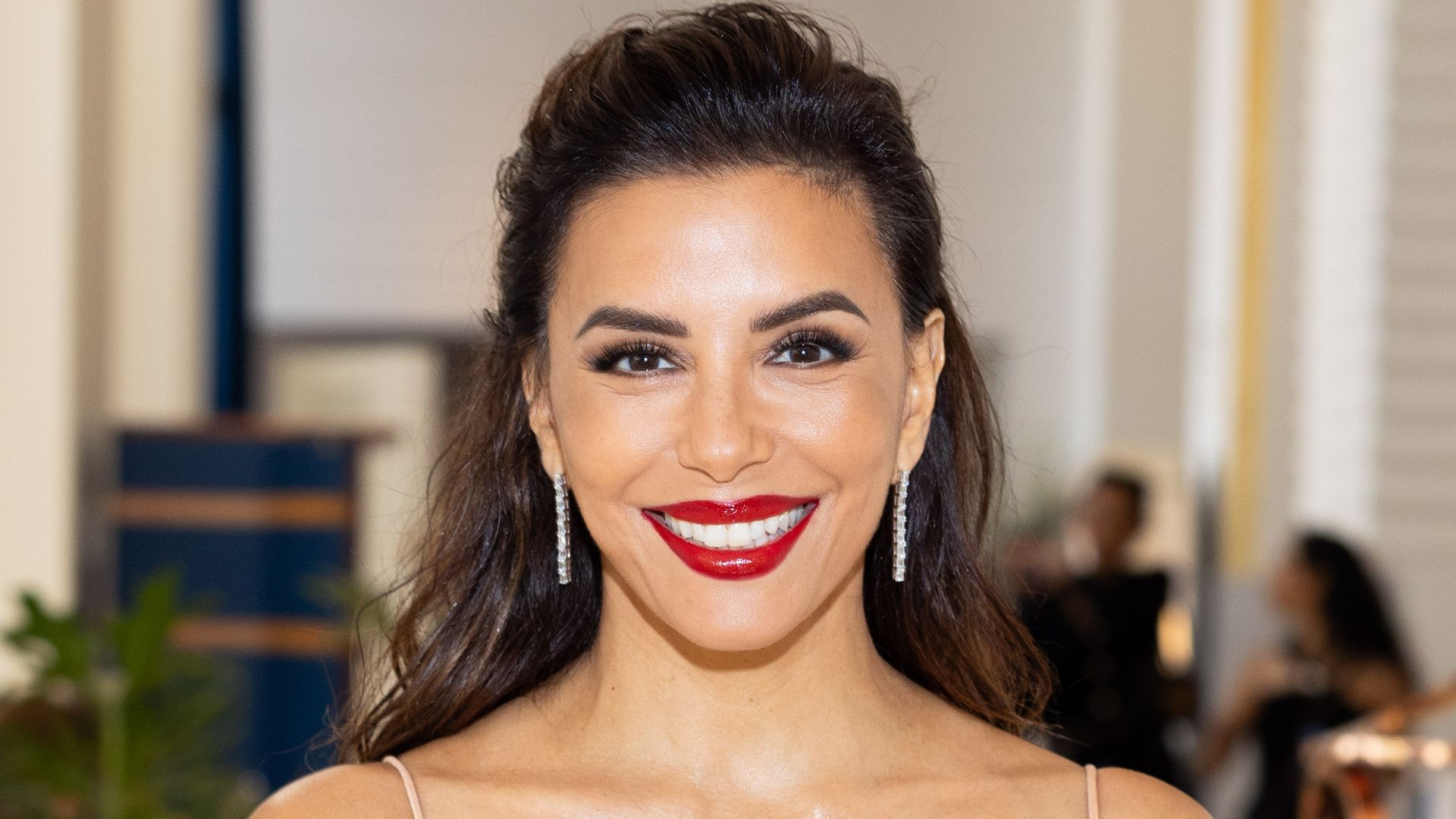 Eva Longoria is seen at Hotel Martinez during day one of the 78th Cannes Film Festival on May 13, 2025 in Cannes, France