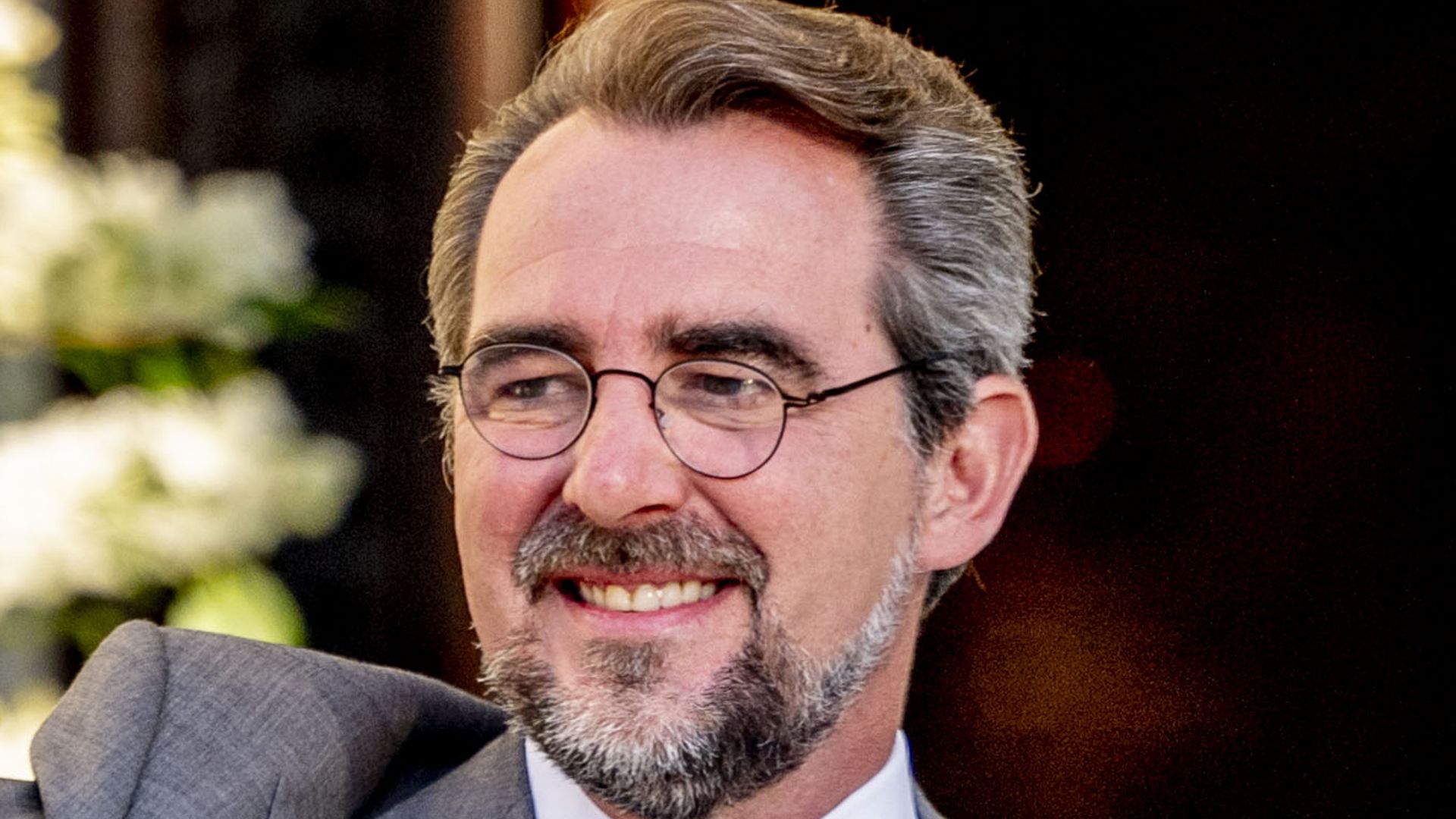 son with mother at wedding