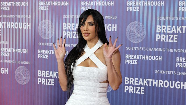 Kim Kardashian attends the 10th Annual Breakthrough Prize Ceremony at Academy Museum of Motion Pictures on April 13, 2024 in Los Angeles, California. (Photo by Kevin Winter/Getty Images)