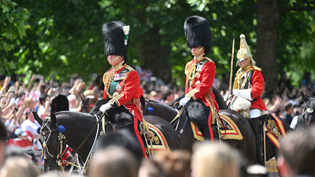 Charles and William riding horseback